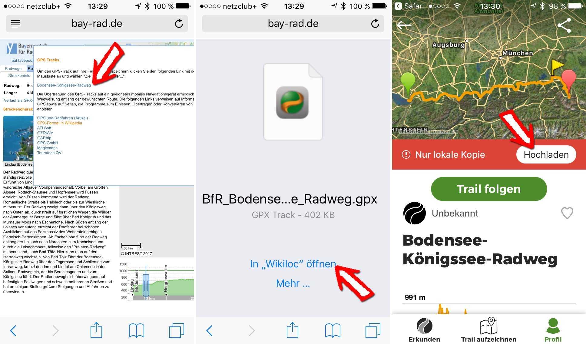 Трекер gps kit - запись маршрута на iphone, просмотр в google map, обмен треками