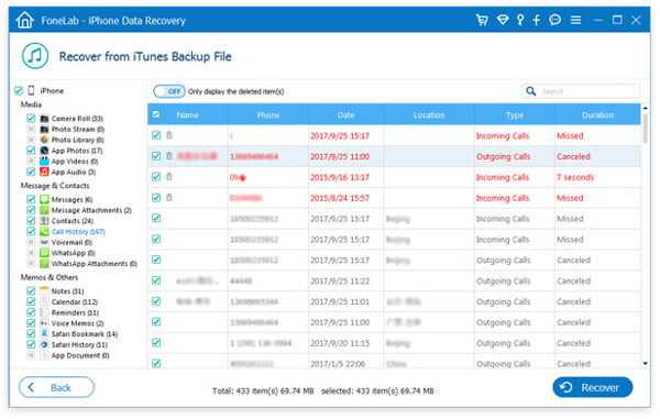 Как просмотреть историю звонков с конкретным контактом на iphone