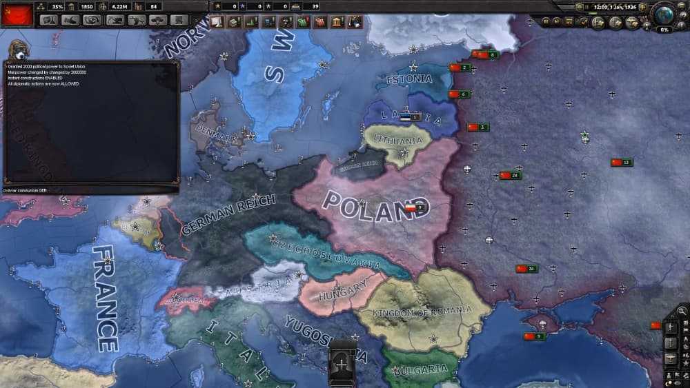Читы и консольные команды hearts of iron iv в 2023 году