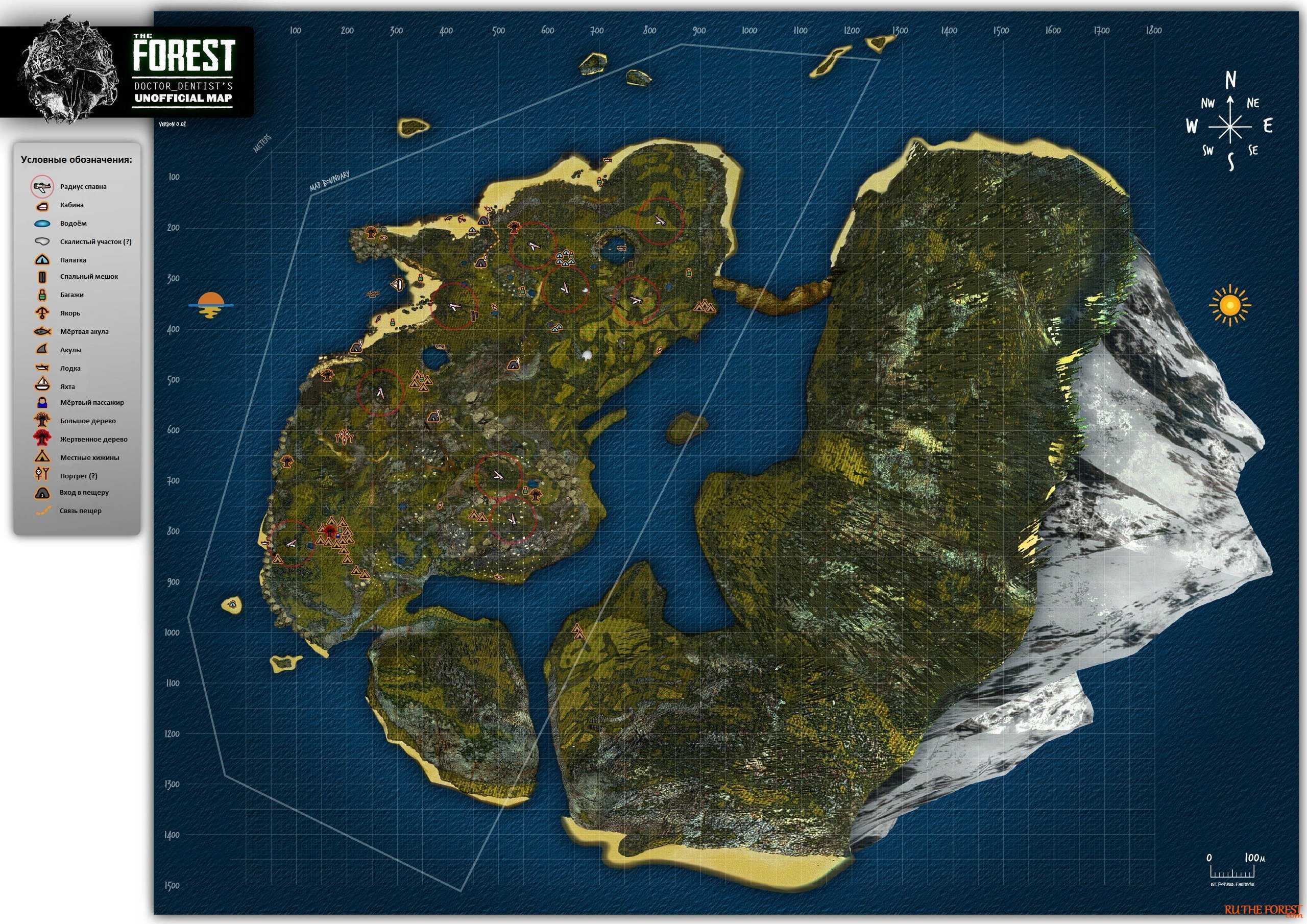 Карта the forest: где найти подробную карту игры