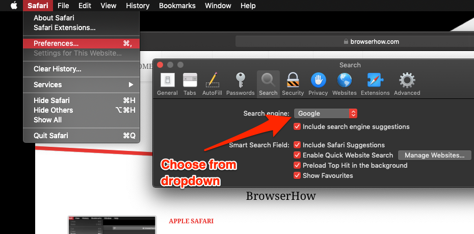 Как изменить поисковую систему по умолчанию в safari для ios