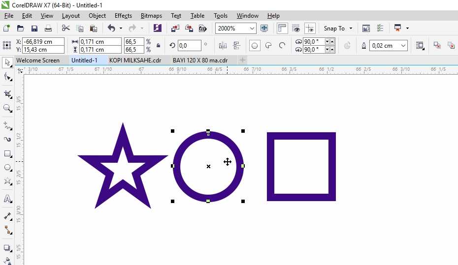 Инструмент contour (контур) · понятно о coreldraw