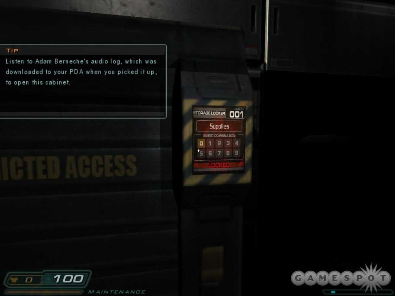 Doom 3 locker codes