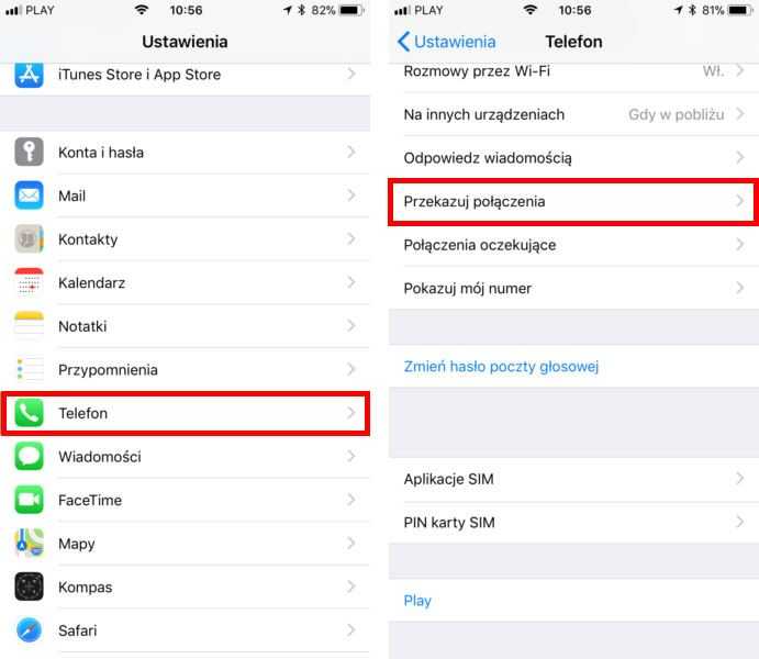 Включаем переадресацию на iphone