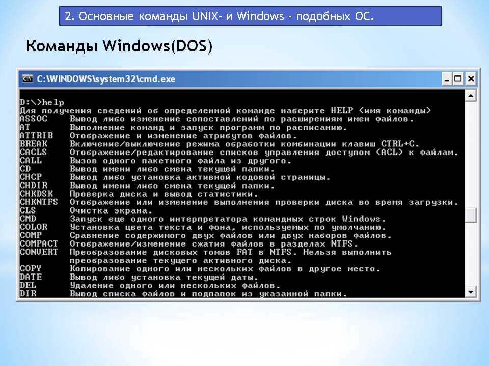 Система меню windows