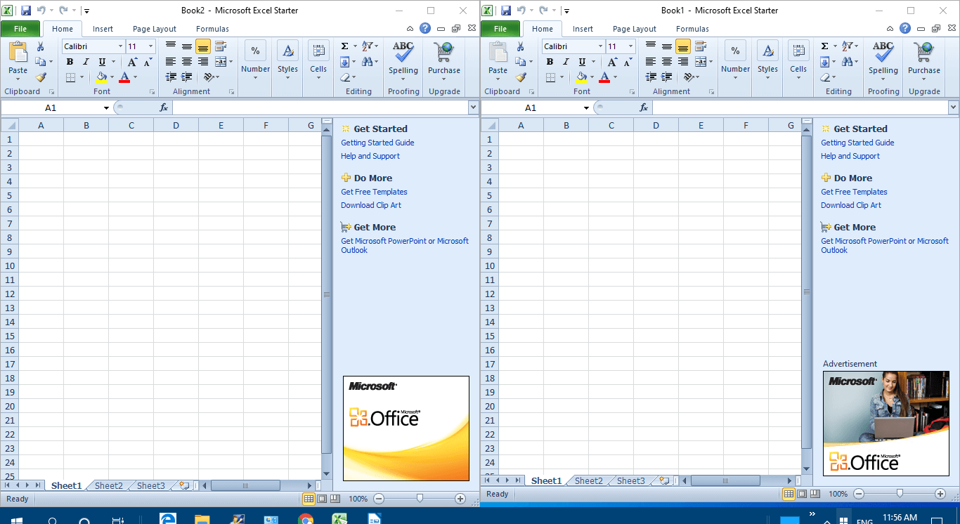 4 способа одновременно открывать листы excel в отдельных окнах