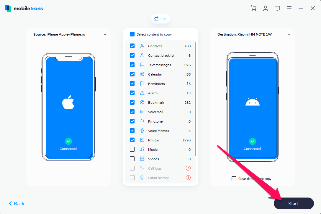 Перенесение данных и файлов с android на iphone: основные способы, доступные программы, возможные трудности