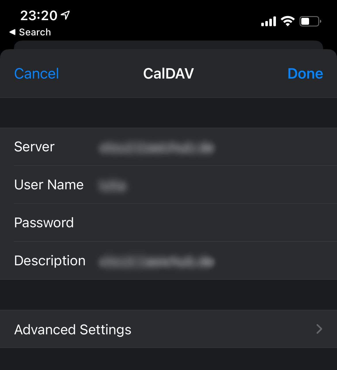 Как синхронизировать caldav и carddav с android