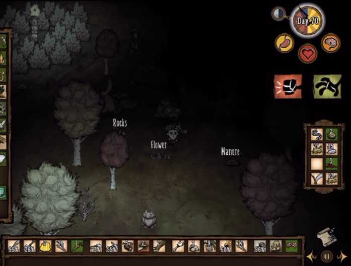 База знаний по игре don't starve: pocket edition