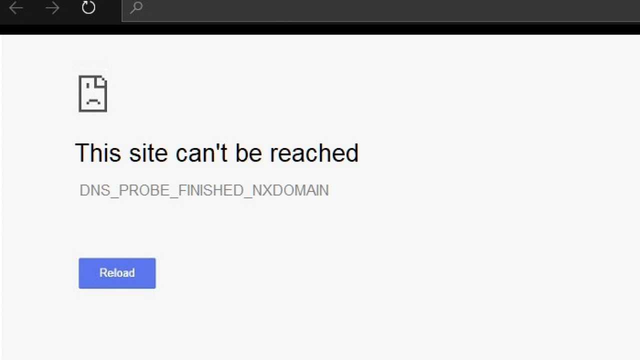 Как исправить ошибку dns probe finished nxdomain?
