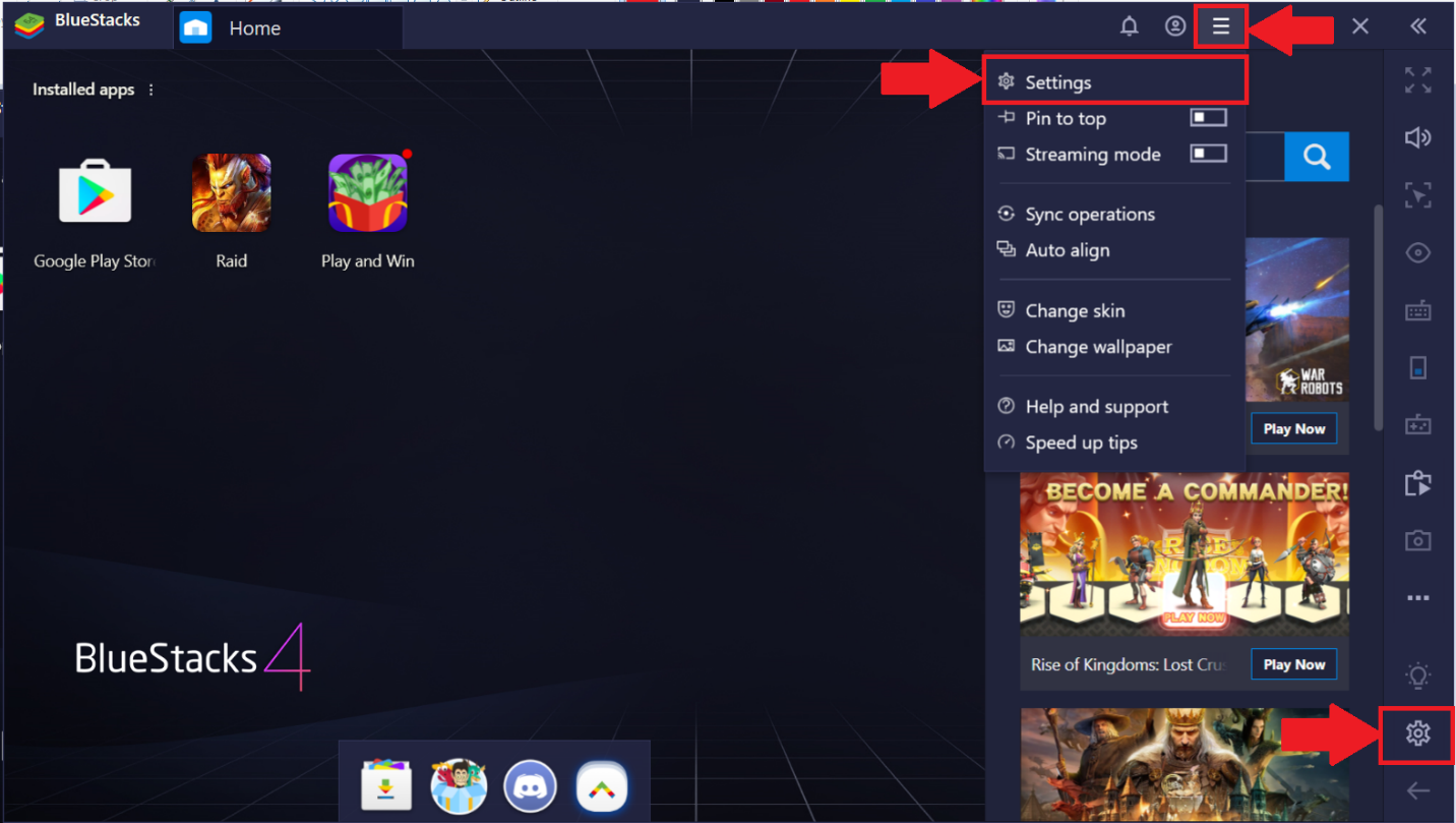 How to hide the cursor in bluestacks